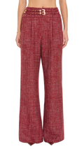 Amanda Uprichard Blythe Tweed Wide Leg Pants