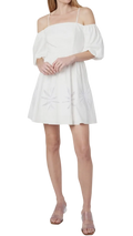 Milly Briar Embroidered Poplin Mini Dress