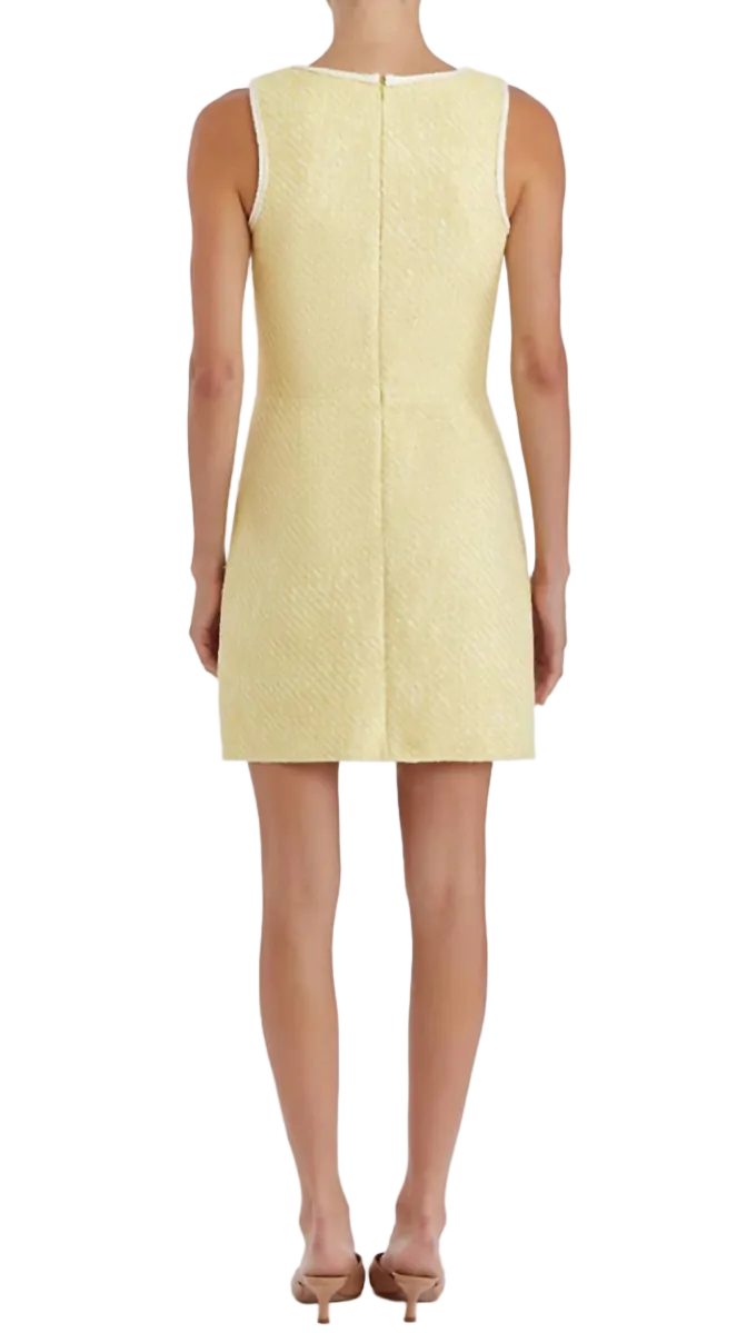 Amanda Uprichard Caligari Textured Shift Mini Dress