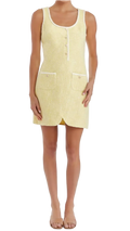 Amanda Uprichard Caligari Textured Shift Mini Dress