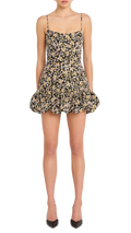 Amanda Uprichard Ivy Floral Bubble Skort Romper Multicolor