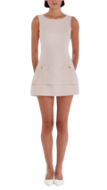 Amanda Uprichard Maven Bell Pink Skort Romper