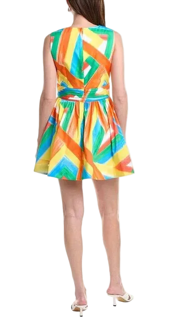 Milly Nikki Stripe Poplin Mini Dress