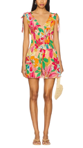 Amanda Uprichard Prescott Floral Charmeuse Romper