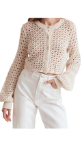 Toccin Tori Blouson Sleeve Cardigan