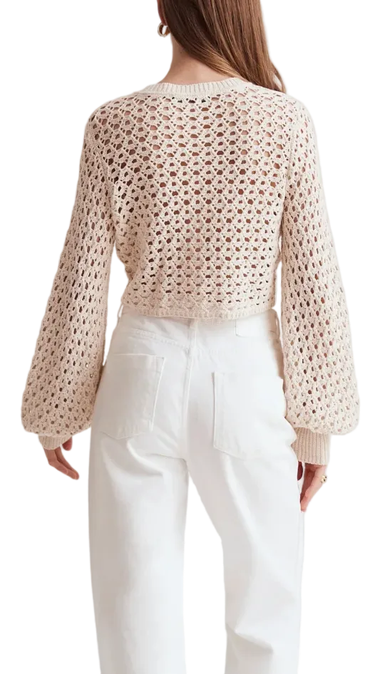 Toccin Tori Blouson Sleeve Cardigan