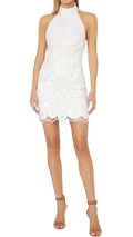 Milly Katelynn Floral Cascading Sequin Mini Dress