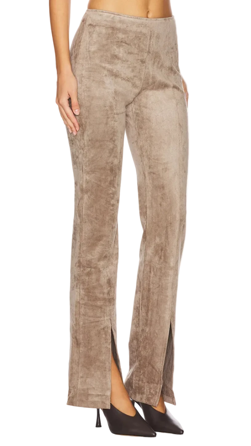 Amanda Uprichard Tavira Faux Suede Slim Pants