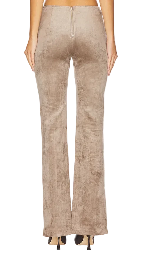 Amanda Uprichard Tavira Faux Suede Slim Pants